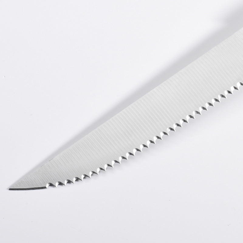 Couverts à steak acier inox bois
